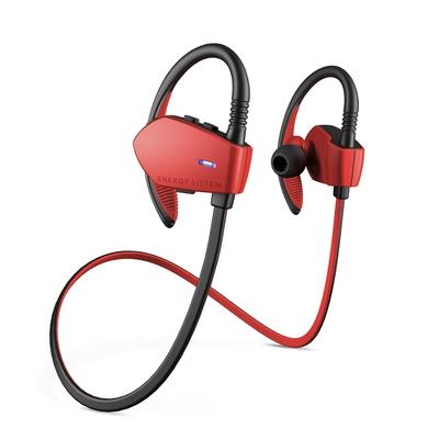 Energy Earphones Sport 1 Bluetooth Red - Auriculares Bluetooth para los amantes del deporte, el sonido y la funcionalidad. Puedes contestar tus llamadas y controlar tu música mientras sigues entrenando. Todo esto con una sujeción segura gracias a su sistema Secure-fit.